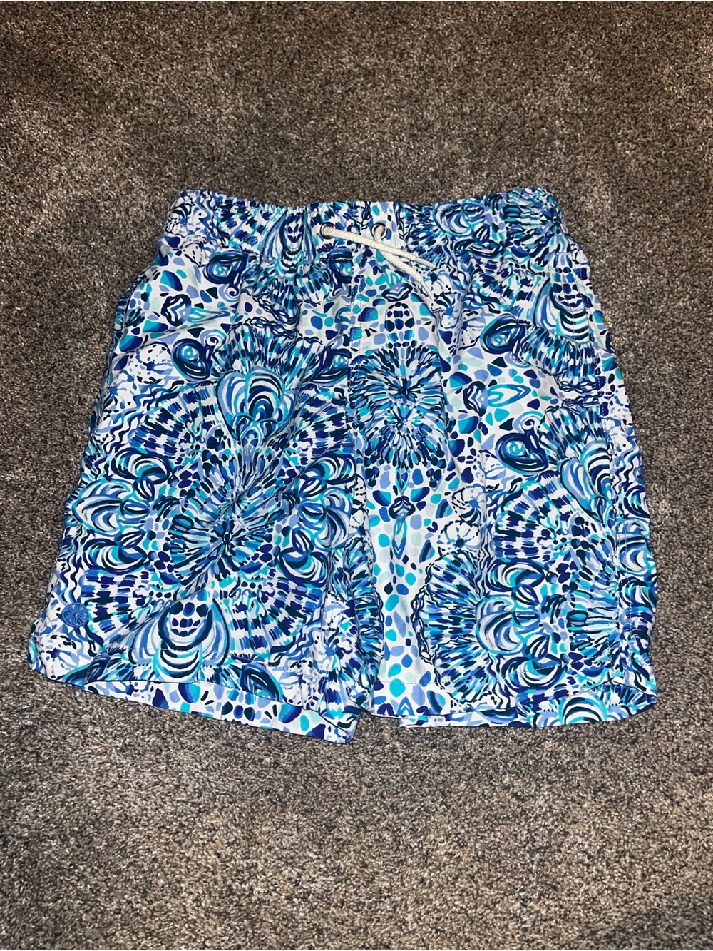 Lily Pulitzer boys lined swim trunks lined large euc